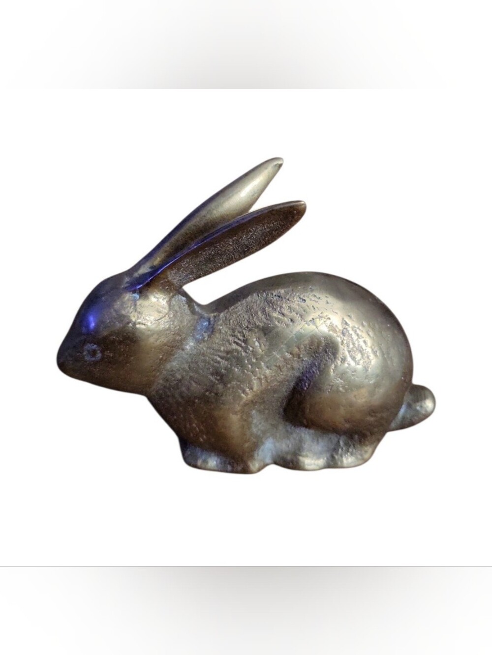 Vintage Solid Brass Bunny Rabbit Fiqurine